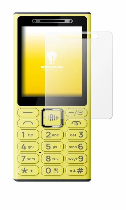 Immagine del dispositivo Nokia 200 4G con un'ampia varietà di protezioni per lo schermo.