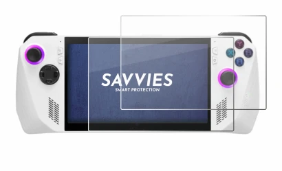 Immagine del dispositivo ASUS ROG Ally (2023) RC71L con un'ampia varietà di protezioni per lo schermo.