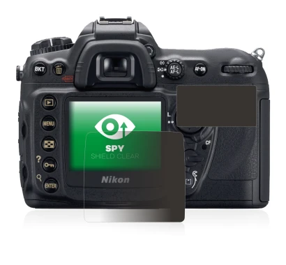 Immagine del dispositivo Nikon D200 con un'ampia varietà di protezioni per lo schermo.