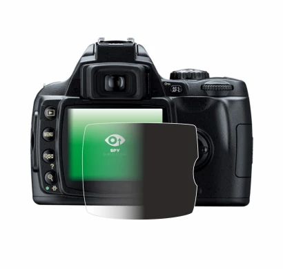 Immagine del dispositivo Nikon D40 con un'ampia varietà di protezioni per lo schermo.