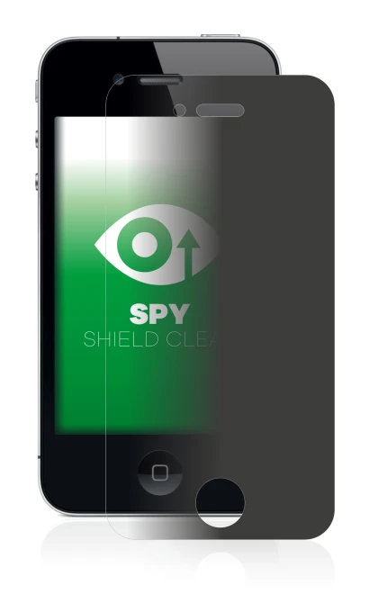 Immagine del dispositivo Apple iPhone 4 con un'ampia varietà di protezioni per lo schermo.