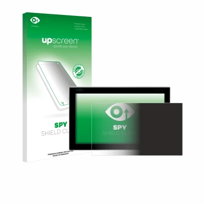 Parte frontale di una confezione del prodotto con il logo del marchio upscreen. Accanto è raffigurato il dispositivo Siemens S