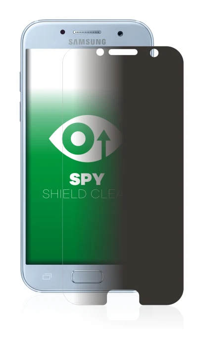 Immagine del dispositivo Samsung Galaxy A5 2017 con un'ampia varietà di protezioni per lo schermo.