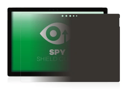 Immagine del dispositivo Microsoft Surface Pro 6 con un'ampia varietà di protezioni per lo schermo.