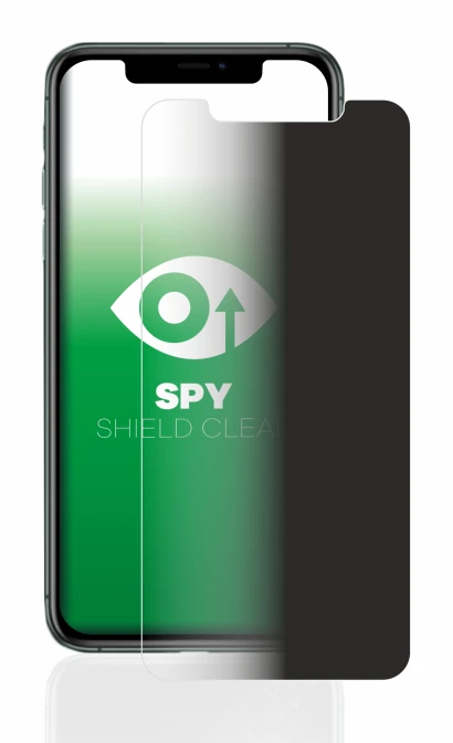 Immagine del dispositivo Apple iPhone 11 Pro Max con un'ampia varietà di protezioni per lo schermo.