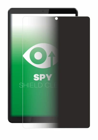 Immagine del dispositivo Lenovo Tab M8 con un'ampia varietà di protezioni per lo schermo.