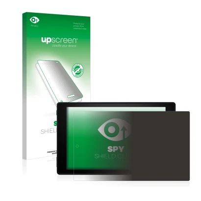 Parte frontale di una confezione del prodotto con il logo del marchio upscreen. Accanto è raffigurato il dispositivo Amazon Fi