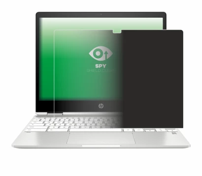 Immagine del dispositivo HP Chromebook x360 12b-ca0005nf con un'ampia varietà di protezioni per lo schermo.