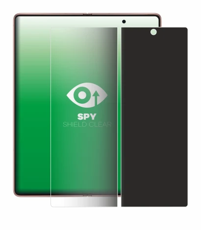 Immagine del dispositivo Samsung Galaxy Z Fold 2 5G (Display interno) con un'ampia varietà di protezioni per lo schermo.