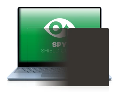 Immagine del dispositivo Microsoft Surface Laptop Go con un'ampia varietà di protezioni per lo schermo.