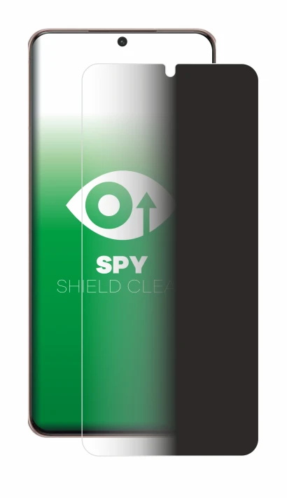 Immagine del dispositivo Samsung Galaxy S21 Plus 5G con un'ampia varietà di protezioni per lo schermo.