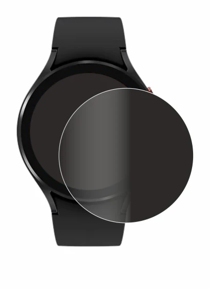 Immagine del dispositivo Samsung Galaxy Watch 4 (44mm) con un'ampia varietà di protezioni per lo schermo.