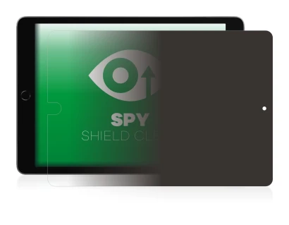 Immagine del dispositivo Apple iPad 10.2" 2021 (in formato orizzontale, 9a Gen.) con un'ampia varietà di protezioni per lo sch