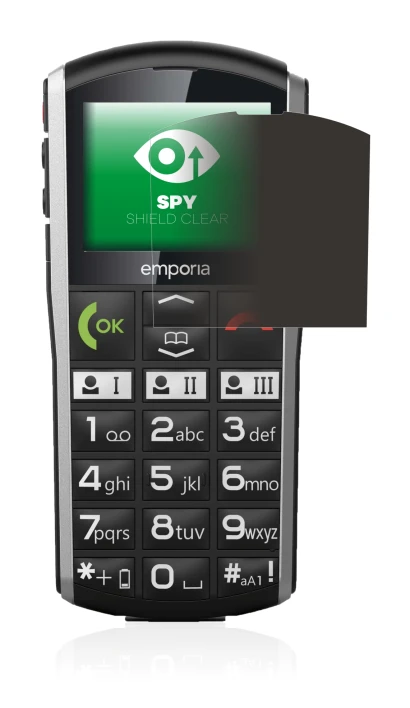 Immagine del dispositivo Emporia Simplicity con un'ampia varietà di protezioni per lo schermo.