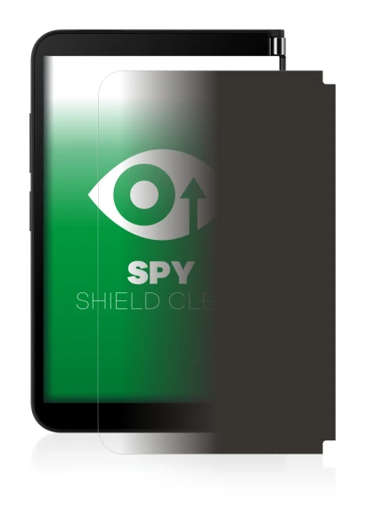 Immagine del dispositivo Microsoft Surface Duo 2 (Display esterno) con un'ampia varietà di protezioni per lo schermo.