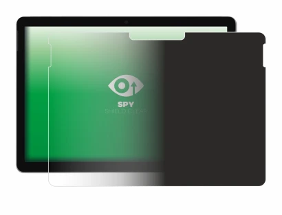 Immagine del dispositivo Microsoft Surface Go 3 con un'ampia varietà di protezioni per lo schermo.