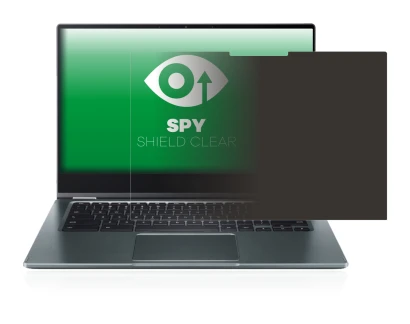 Immagine del dispositivo Acer Chromebook Spin 514 con un'ampia varietà di protezioni per lo schermo.
