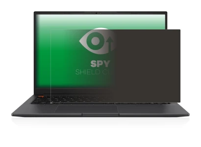 Immagine del dispositivo ASUS VivoBook S 15 OLED con un'ampia varietà di protezioni per lo schermo.