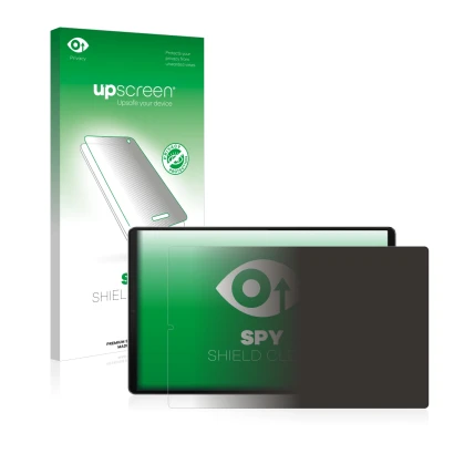 Parte frontale di una confezione del prodotto con il logo del marchio upscreen. Accanto è raffigurato il dispositivo Lenovo Ta