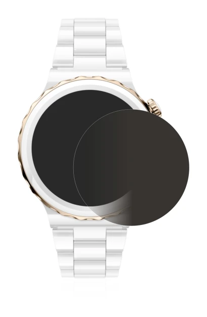 Immagine del dispositivo Huawei Watch GT 3 Pro Ceramic (43mm) con un'ampia varietà di protezioni per lo schermo.