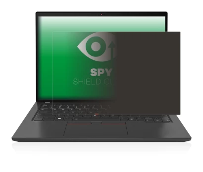 Immagine del dispositivo Lenovo ThinkPad T14 Gen 3 con un'ampia varietà di protezioni per lo schermo.