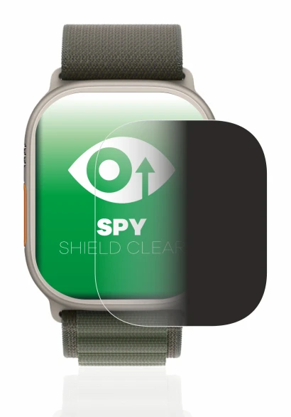 Immagine del dispositivo Apple Watch Ultra (49 mm) con un'ampia varietà di protezioni per lo schermo.