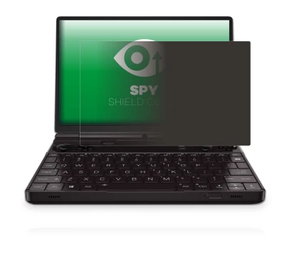 Immagine del dispositivo GPD Win Max 2 con un'ampia varietà di protezioni per lo schermo.