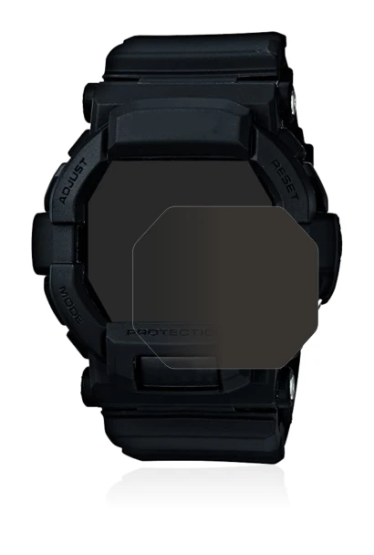 Immagine del dispositivo Casio G-Shock GD350 con un'ampia varietà di protezioni per lo schermo.