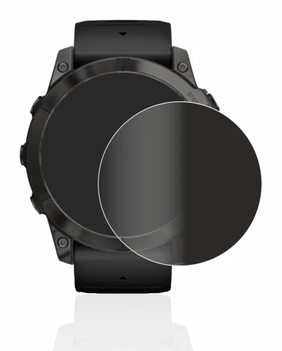 Immagine del dispositivo Garmin Epix Pro (Gen 2) (51 mm) con un'ampia varietà di protezioni per lo schermo.