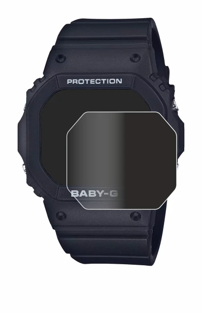 Immagine del dispositivo Casio Baby-G BGD-565 con un'ampia varietà di protezioni per lo schermo.