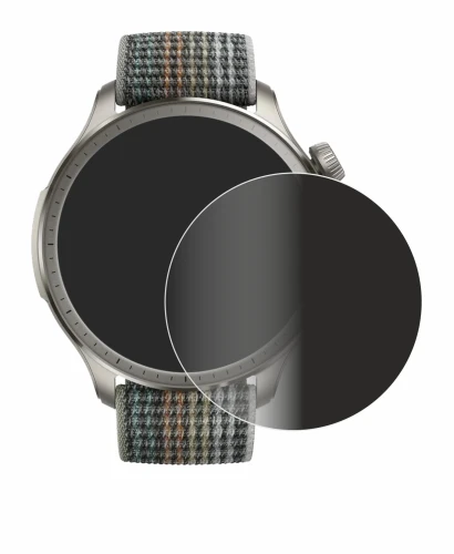 Immagine del dispositivo Huami Amazfit Balance con un'ampia varietà di protezioni per lo schermo.