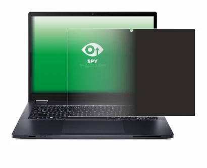 Immagine del dispositivo Acer TravelMate Spin P4 14" 16:10 con un'ampia varietà di protezioni per lo schermo.