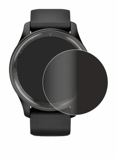 Immagine del dispositivo Garmin Vivomove Trend con un'ampia varietà di protezioni per lo schermo.