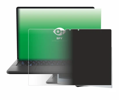 Immagine del dispositivo ASUS ROG Zephyrus G14 2024 GA403 con un'ampia varietà di protezioni per lo schermo.