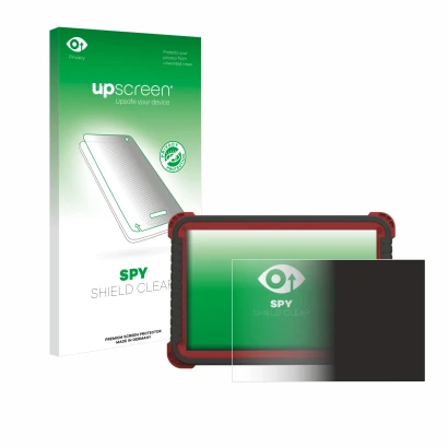 Parte frontale di una confezione del prodotto con il logo del marchio upscreen. Accanto è raffigurato il dispositivo Thinktool