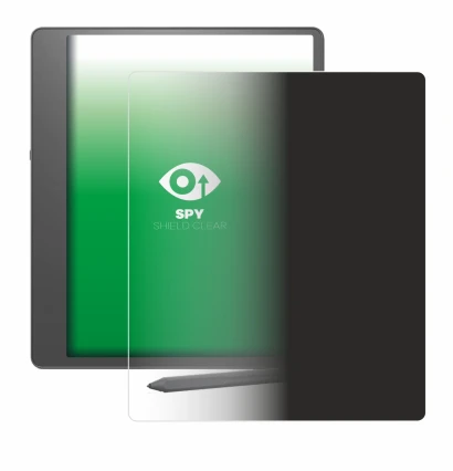 Immagine del dispositivo Amazon Kindle Scribe 2024 con un'ampia varietà di protezioni per lo schermo.