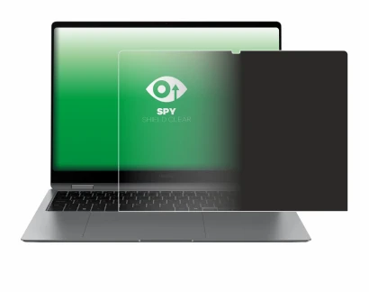 Immagine del dispositivo Samsung Galaxy Book5 Pro 360 16" con un'ampia varietà di protezioni per lo schermo.
