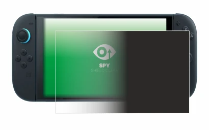 Immagine del dispositivo Nintendo Switch 2 con un'ampia varietà di protezioni per lo schermo.