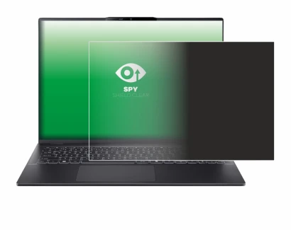 Immagine del dispositivo Acer Swift 16 AI con un'ampia varietà di protezioni per lo schermo.