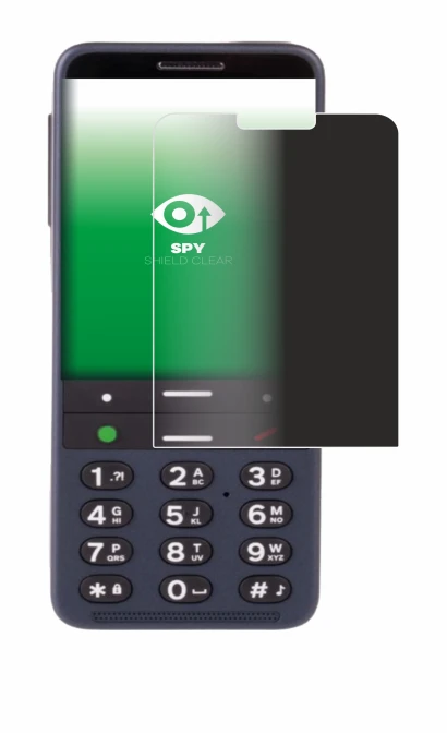 Immagine del dispositivo BlindShell Classic 3 con un'ampia varietà di protezioni per lo schermo.