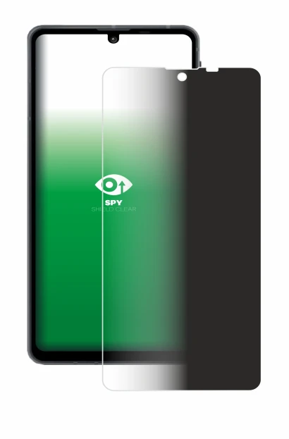 Immagine del dispositivo Sharp Aquos Sense 8 con un'ampia varietà di protezioni per lo schermo.