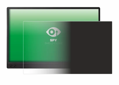 Immagine del dispositivo ASUS ZenScreen MB166C con un'ampia varietà di protezioni per lo schermo.