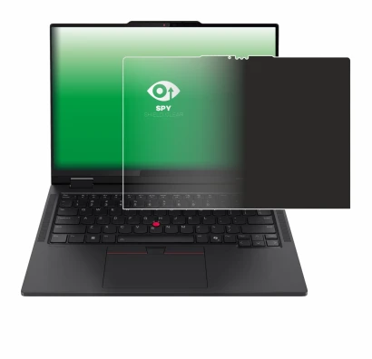 Immagine del dispositivo Lenovo ThinkPad T14s 2-in-1 con un'ampia varietà di protezioni per lo schermo.