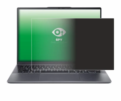 Immagine del dispositivo Acer Swift Go 14 OLED con un'ampia varietà di protezioni per lo schermo.