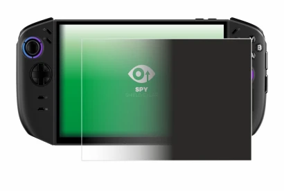 Immagine del dispositivo Lenovo Legion Go Gen 2 con un'ampia varietà di protezioni per lo schermo.