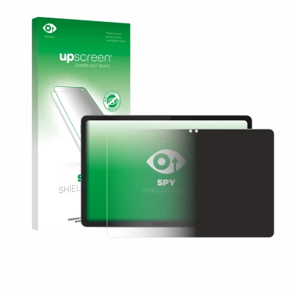 Parte frontale di una confezione del prodotto con il logo del marchio upscreen. Accanto è raffigurato il dispositivo Lenovo Id