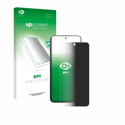 Parte frontale di una confezione del prodotto con il logo del marchio upscreen. Accanto è raffigurato il dispositivo OnePlus 1