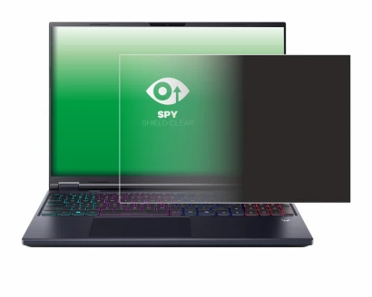 Immagine del dispositivo Acer Predator Helios Neo 16 AI con un'ampia varietà di protezioni per lo schermo.