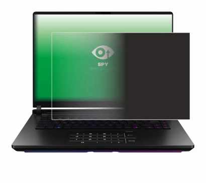 Immagine del dispositivo ASUS ROG Strix SCAR 18 2025 con un'ampia varietà di protezioni per lo schermo.