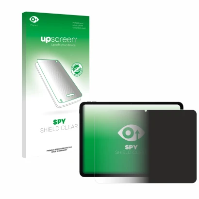 Parte frontale di una confezione del prodotto con il logo del marchio upscreen. Accanto è raffigurato il dispositivo OnePlus P